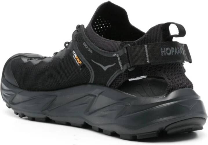 Hoka One Zwarte waterdichte sneakers met paneeldesign Black Heren
