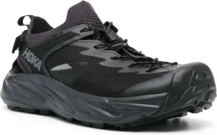 Hoka One Zwarte waterdichte sneakers met paneeldesign Black Heren