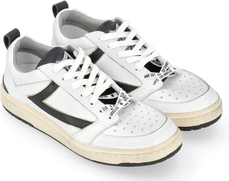 HTC Starlight Leren Sneaker Zwart Wit White Heren