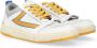 HTC Witte en Gele Leren Starlight Sneaker Multicolor Heren - Thumbnail 2