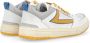 HTC Witte en Gele Leren Starlight Sneaker Multicolor Heren - Thumbnail 3