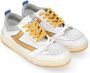 HTC Witte en Gele Leren Starlight Sneaker Multicolor Heren - Thumbnail 4