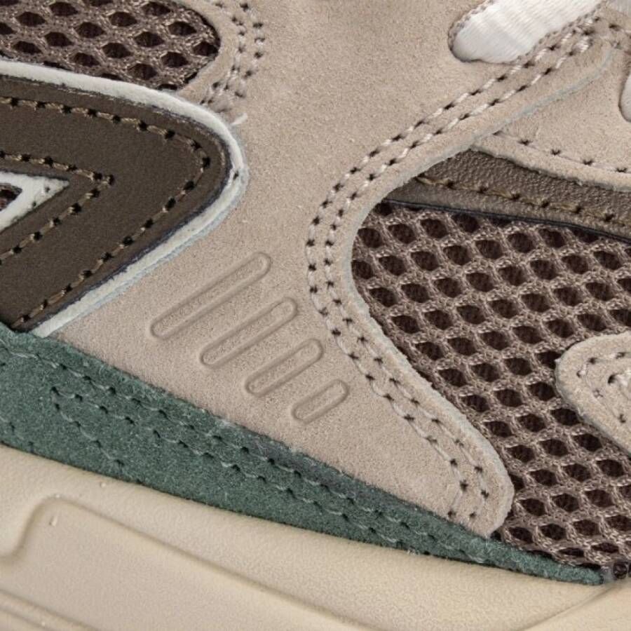 Hub Dames Lage sneakers Chunky zool Grid S48 Beige Suède - Foto 5