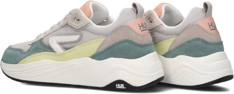 Hub Beige Chunky Sole Sneakers Glide-z Multicolor Dames