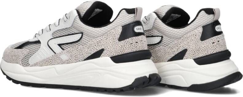 HUB Beige Chunky Sole Sneakers voor vrouwen
