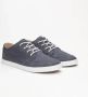 Hub Boss Casual schoen veter Heren Navy White Canvas - Thumbnail 10