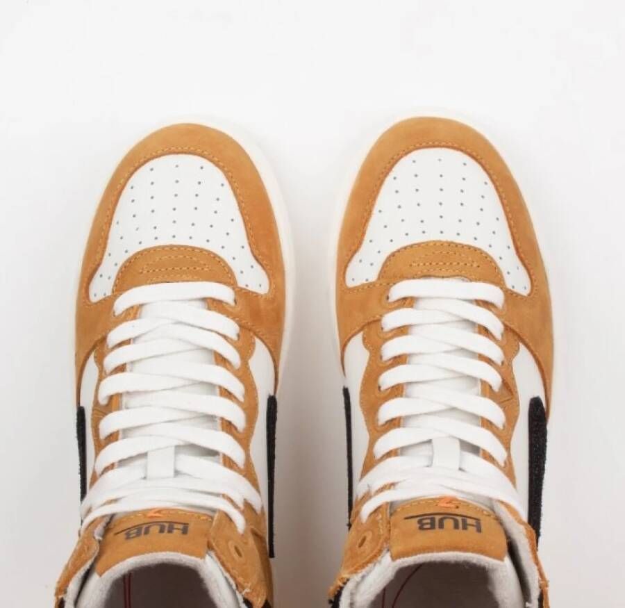 Hub Court High Sneakers Oranje Dames