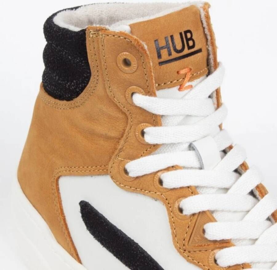Hub Court High Sneakers Oranje Dames