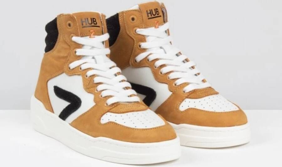 Hub Court High Sneakers Oranje Dames