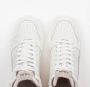 Hub Court-z High Hoge sneakers Leren Sneaker Dames Wit - Thumbnail 9