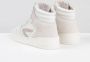 Hub Court-z High Hoge sneakers Leren Sneaker Dames Wit - Thumbnail 12