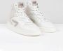 Hub Court-z High Hoge sneakers Leren Sneaker Dames Wit - Thumbnail 13