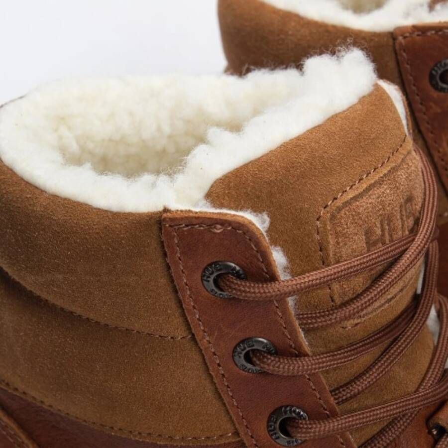 HUB Elegante Cognac Off-White Sneaker