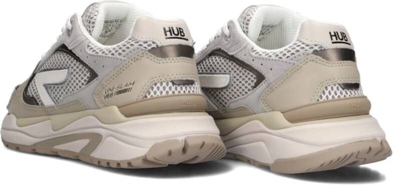 Hub Grijze Lage Top Sneakers voor Vrouwen Gray Dames