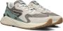Hub Grijze Suède Lage Sneakers Grid Multicolor Dames - Thumbnail 9