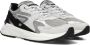 Hub Grijze Suède Lage Sneakers Grid Multicolor Dames - Thumbnail 8