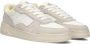 Hub Match Sneakers Leren Sneaker Dames Beige - Thumbnail 5