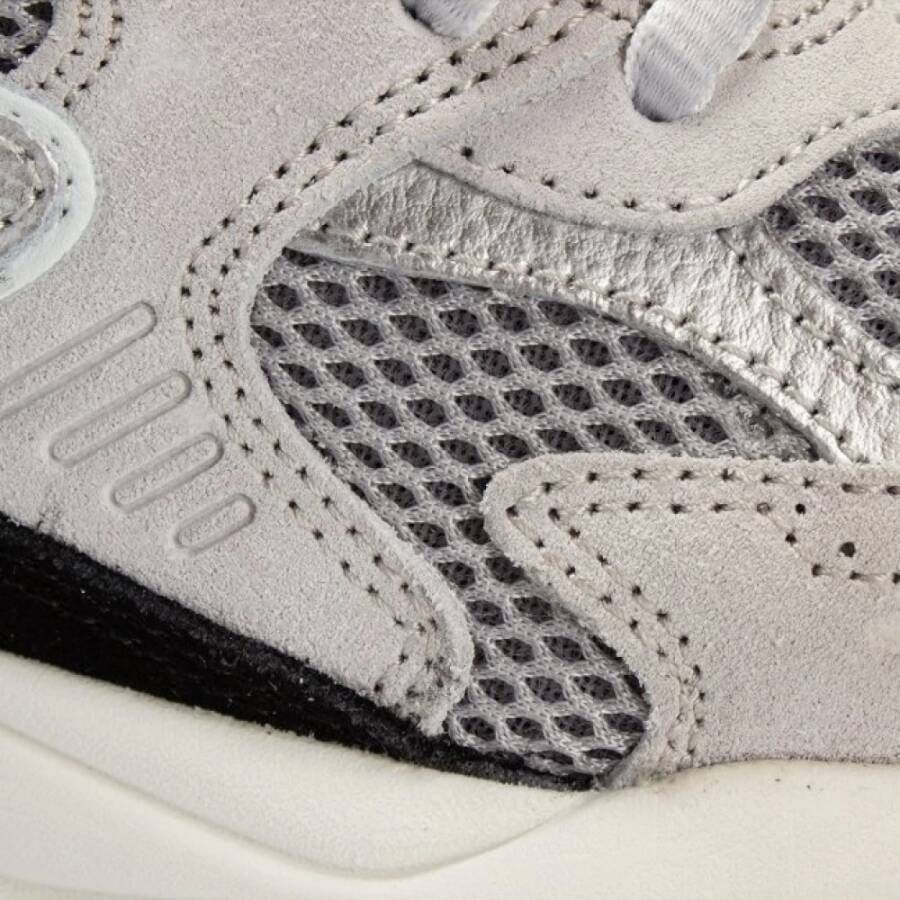 HUB Moderne Cement Zilver Zwarte Sneaker