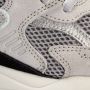 Hub Grijze Suède Lage Sneakers Grid Multicolor Dames - Thumbnail 6