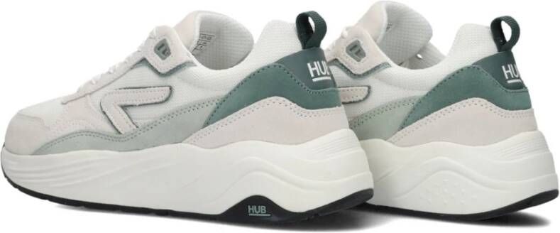 Hub Witte Chunky Sole Sneakers voor vrouwen White Dames