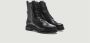 Hudson Resnick leather lace up boots Zwart Dames - Thumbnail 2