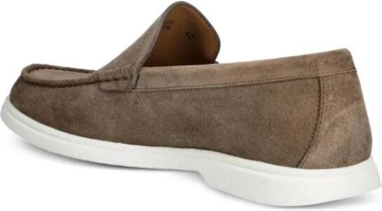 Hugo Beige Logo Witte Zool Mocassin