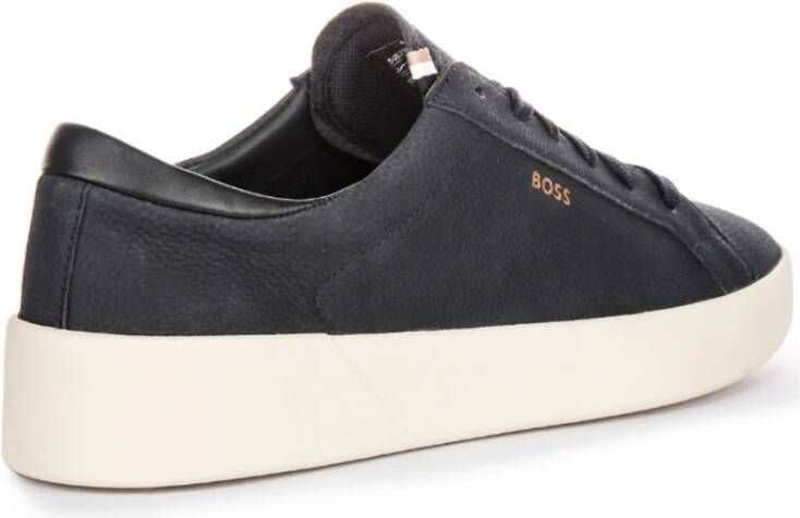 Hugo Belwar Tenn Gehamerd Leren Sneakers