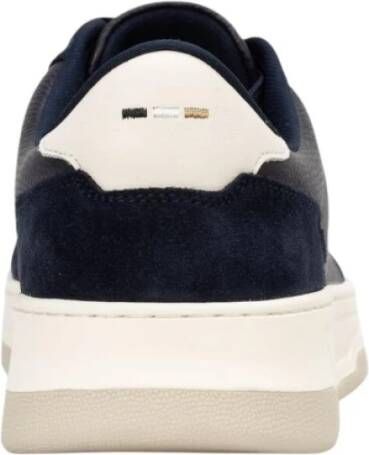 Hugo Blauwe Sneakers Baltimore Vetersluiting Ontwerp