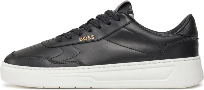 Hugo Boss Baltimore Leren Sneakers Black Heren