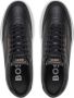 Boss Zwarte Leren Sneakers Baltimore Stijl Black Heren - Thumbnail 12