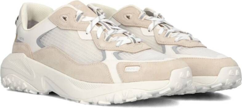 Hugo Boss Grijze Suède Lage Sneakers Multicolor Heren