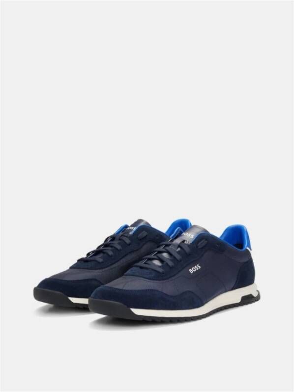 Hugo Boss Blauwe Sneakers Lowp Sdtx Multicolor Heren
