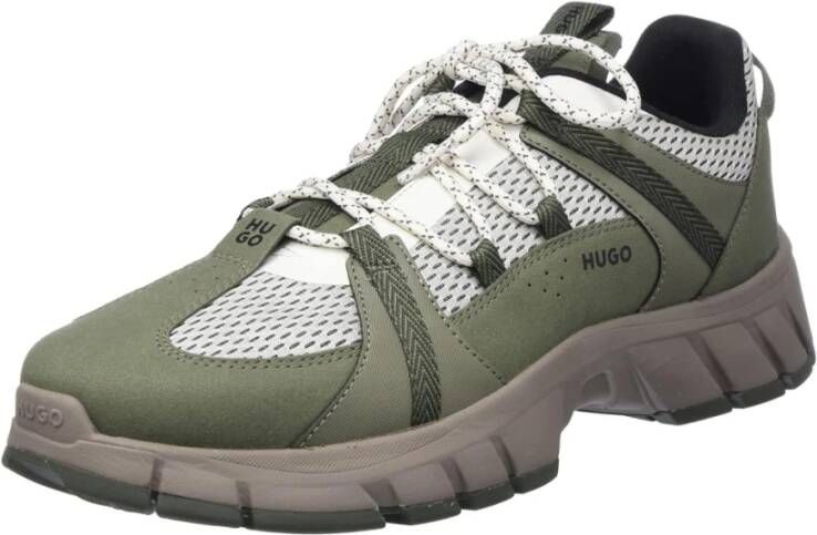 Hugo Boss Donker Beige Runner Sneakers Multicolor Heren