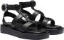 Hugo Boss Elegante Leren Plateau Sandalen Scarlet Model Black Dames - Thumbnail 2