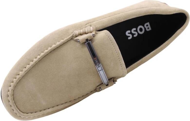 Hugo Boss Esmond Mocassin Schoenen Beige Heren