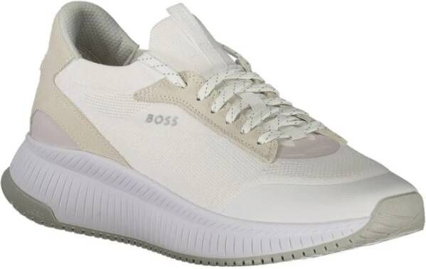Hugo Boss Gedurfde Sportsneaker met Contrasterende Details White Heren