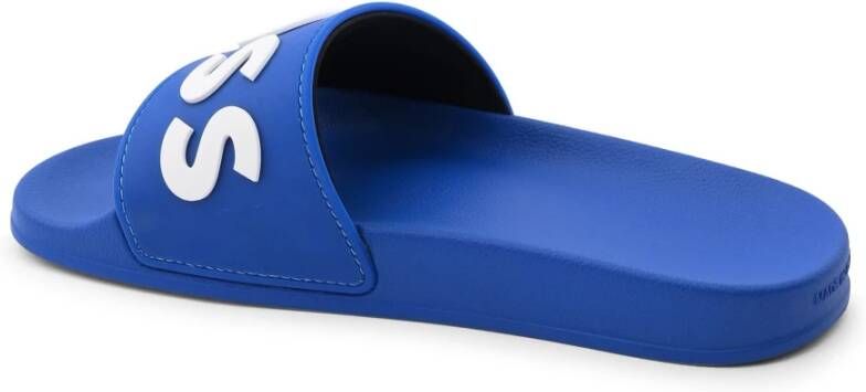 Hugo Boss Heren Slippers in Felblauw Blue Heren