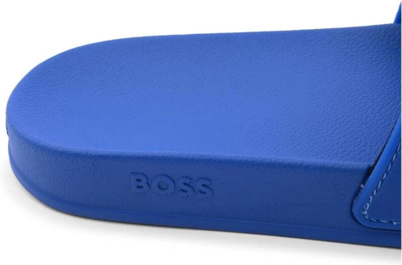 Hugo Boss Heren Slippers in Felblauw Blue Heren