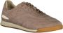 Hugo Boss Iconische leren sneakers met contrasterende details Brown Heren - Thumbnail 5