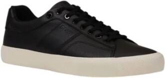 Hugo Boss Leren sneaker voor mannen Black Heren