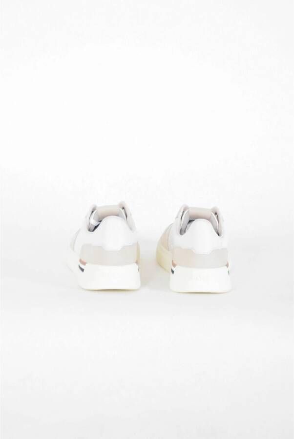 Hugo Boss Leren Sneakers met Suede Details White Heren