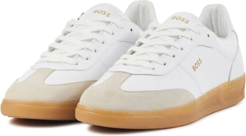 Hugo Boss Leren Sneakers White Heren