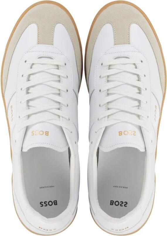 Hugo Boss Leren Sneakers White Heren