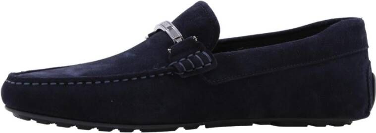 Hugo Boss Stijlvolle Mocassin Loafers voor Mannen Blue Heren