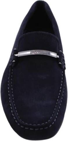 Hugo Boss Stijlvolle Mocassin Loafers voor Mannen Blue Heren