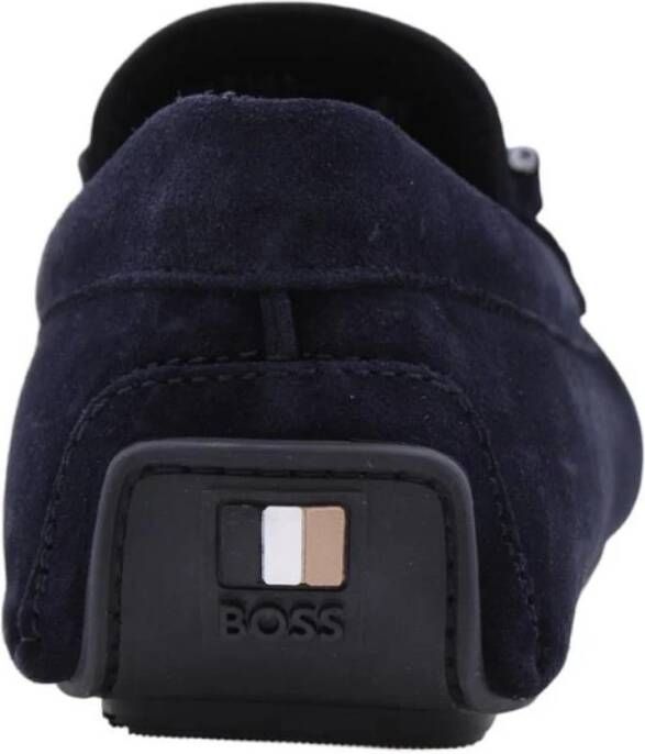Hugo Boss Stijlvolle Mocassin Loafers voor Mannen Blue Heren