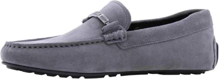 Hugo Boss Stijlvolle Erwin Mocassin Schoenen Gray Heren