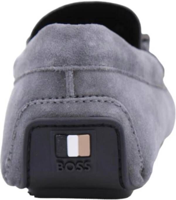 Hugo Boss Stijlvolle Erwin Mocassin Schoenen Gray Heren