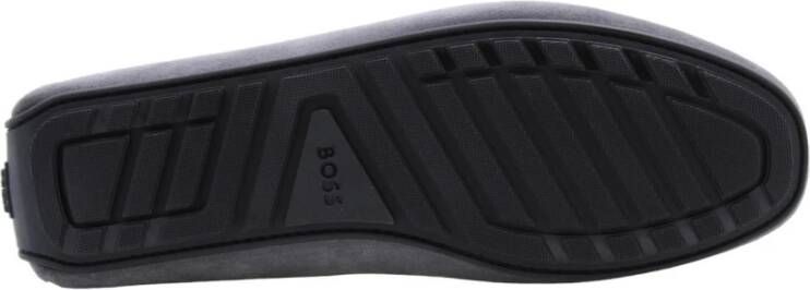 Hugo Boss Stijlvolle Erwin Mocassin Schoenen Gray Heren