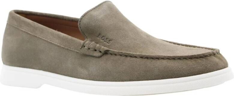Hugo Boss Stijlvolle Mocassin Loafers Green Heren